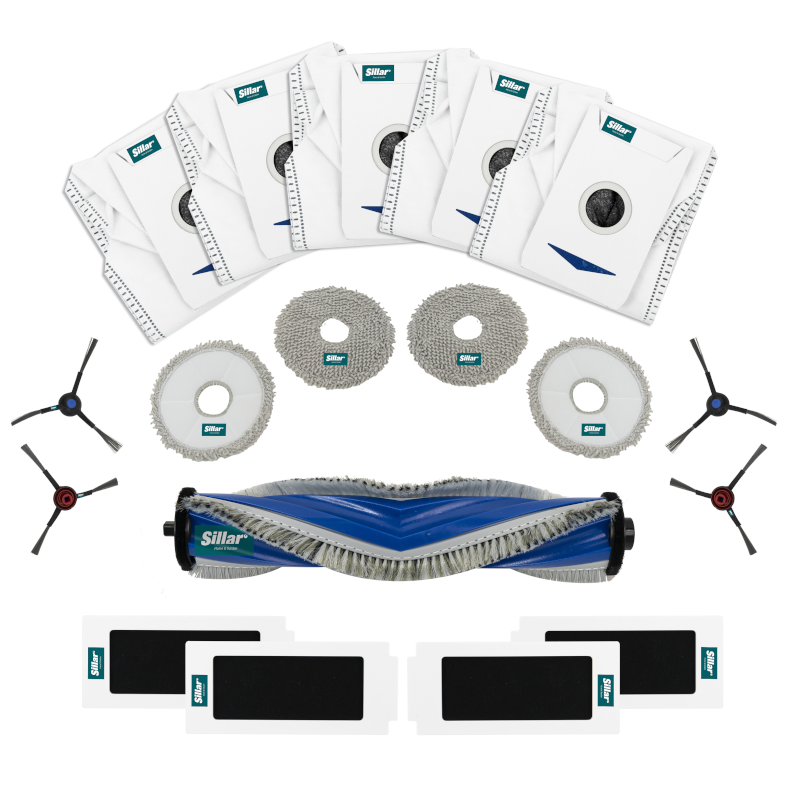 Zestaw akcesoriów do robota sprzątającego (19 elementów) kompatybilny z ECOVACS Deebot T30 PRO OMNI / T30 OMNI