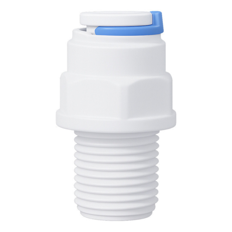 Złączka prosta 1/4" QC z gwintem zewnętrznym – szybkozłączka do filtrów RO i wężyka 6,4 mm Złączka prosta 1/4" QC z gwintem zewnętrznym – szybkozłączka do filtrów RO i wężyka 6,4 mm