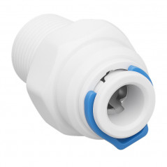 Złączka prosta 1/4" QC z gwintem zewnętrznym – szybkozłączka do filtrów RO i wężyka 6,4 mm