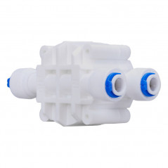 Zawór czterodrożny QZ4 1/4" do systemów odwróconej osmozy RO – szybkozłączka 6,35 mm