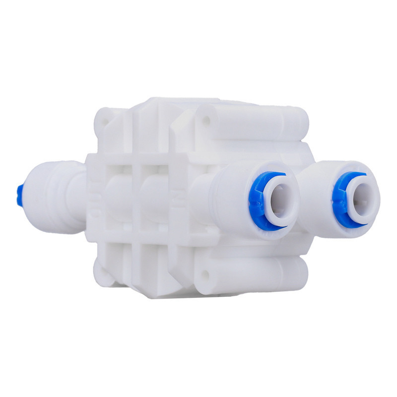 Zawór czterodrożny QZ4 1/4" do systemów odwróconej osmozy RO – szybkozłączka 6,35 mm