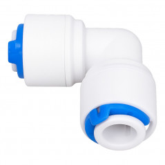 Złączka kolanko 2x 1/4" QC – szybkozłączka do systemów osmozy RO, filtrów wody i lodówek