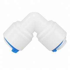Złączka kolanko 2x 1/4" QC – szybkozłączka do systemów osmozy RO, filtrów wody i lodówek