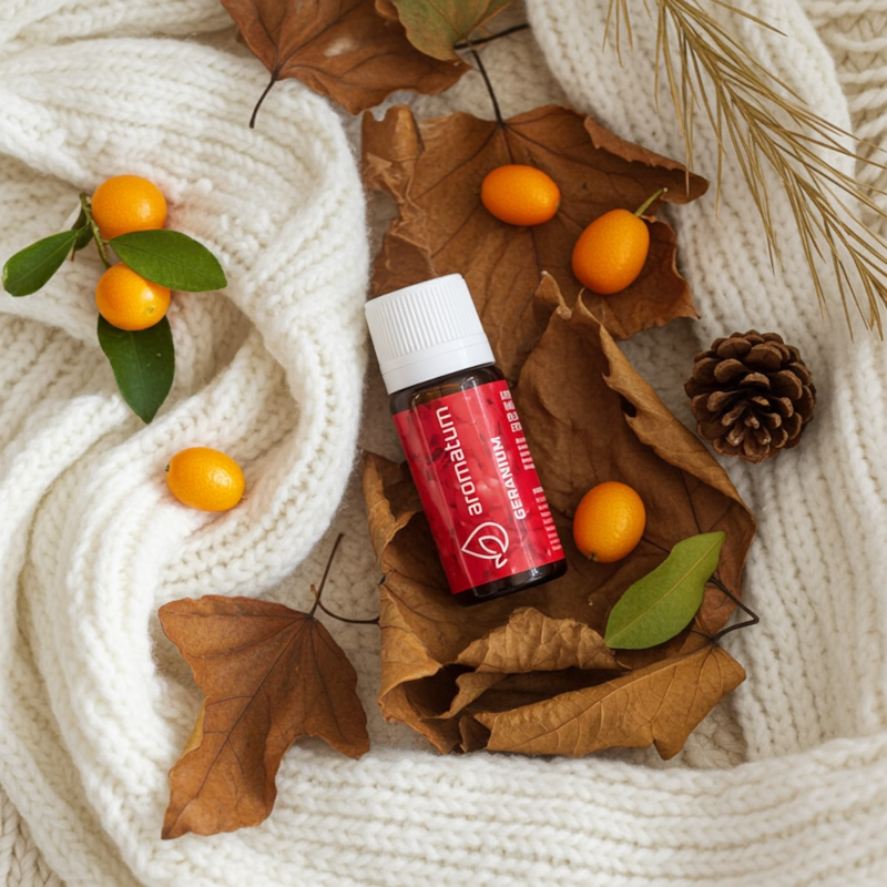 Naturalny olejek eteryczny geranium Aromatum 12 ml Naturalny olejek eteryczny geranium Aromatum 12 ml