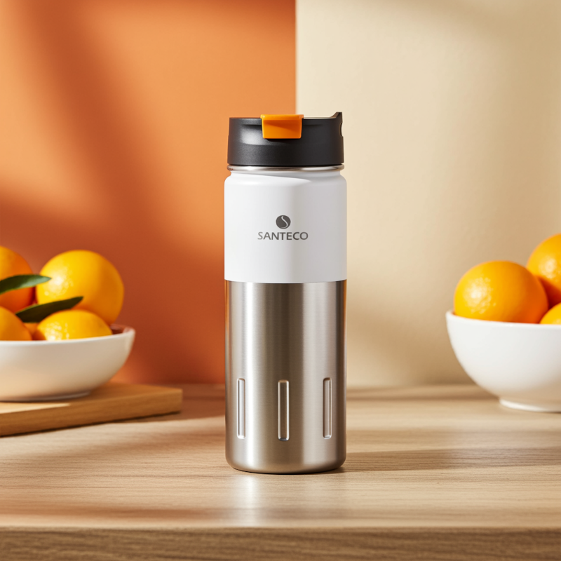 Butelka termiczna Santeco Kotka biała 500 ml