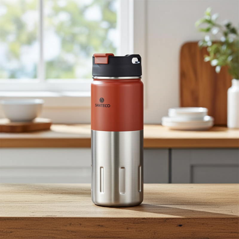 Butelka termiczna Santeco Kotka czerwona 500 ml