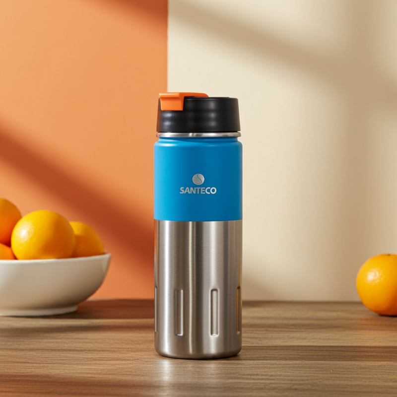 Butelka termiczna Santeco Kotka niebieska 500 ml