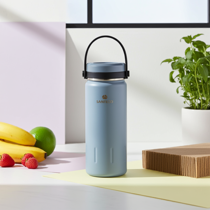 Butelka termiczna Santeco Koya szara 380 ml