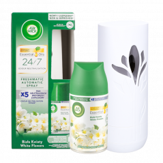 Odświeżacz powietrza Air Wick Białe kwiaty, komplet urządzenie i wkład 250 ml