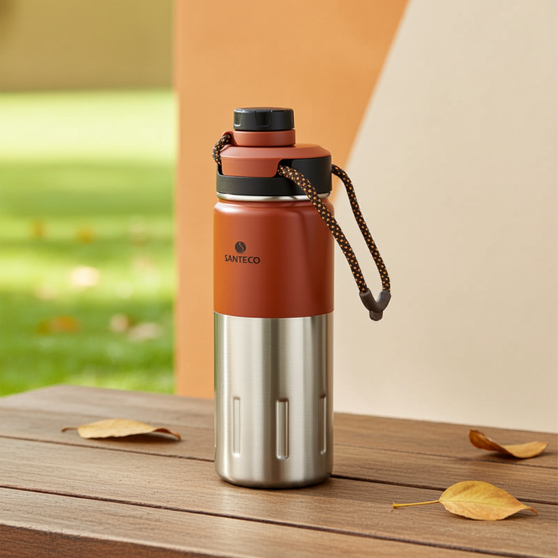 Butelka termiczna Santeco Ktwo czerwona 500 ml