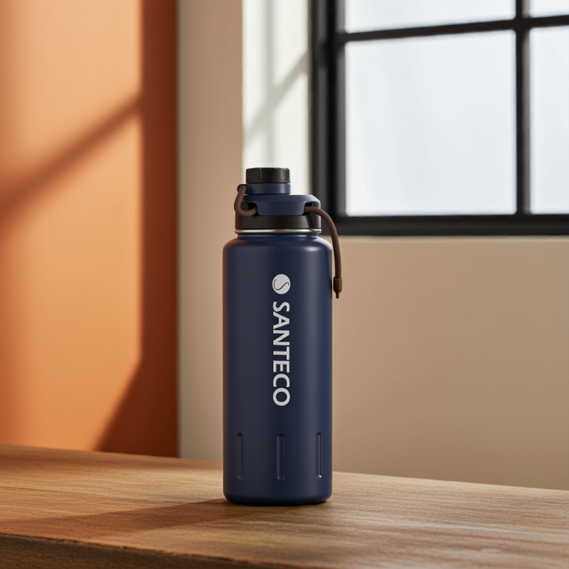 Butelka termiczna Santeco Ktwo granatowa 950 ml