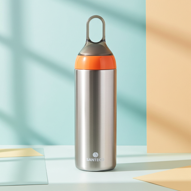 Butelka termiczna Santeco Yoga szara 500 ml