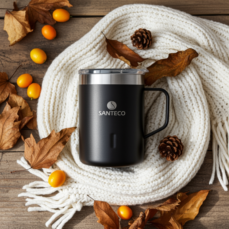 Kubek termiczny Santeco Kemi II czarny 350 ml Kubek termiczny Santeco Kemi II czarny 350 ml