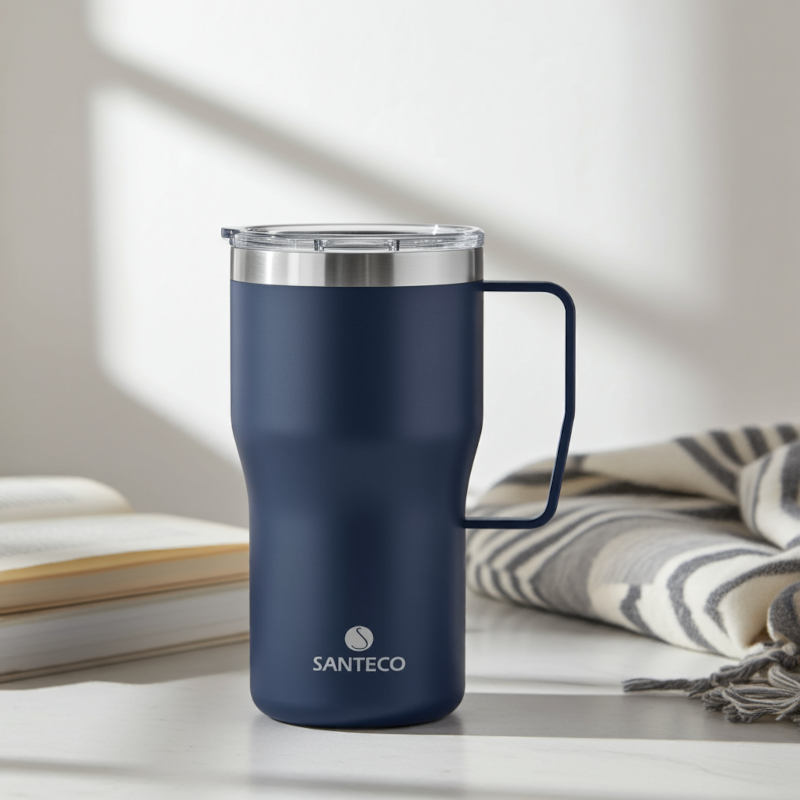Kubek termiczny Santeco Nora III granatowy 590 ml
