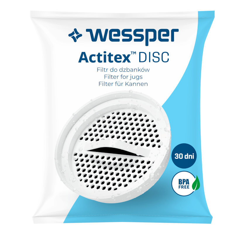 Wkłady filtrujące Wessper Actitex Disc do dzbanka - 5 sztuk Wkłady filtrujące Wessper Actitex Disc do dzbanka - 5 sztuk