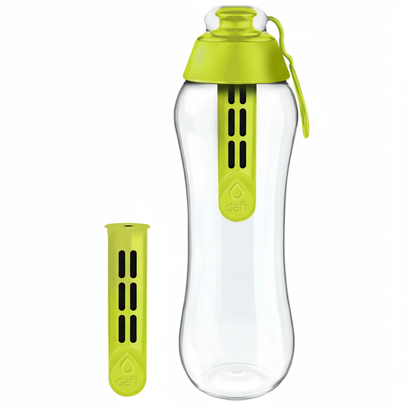 Butelka filtrująca Dafi Soft 500 ml limonkowa + dodatkowy filtr w zestawie