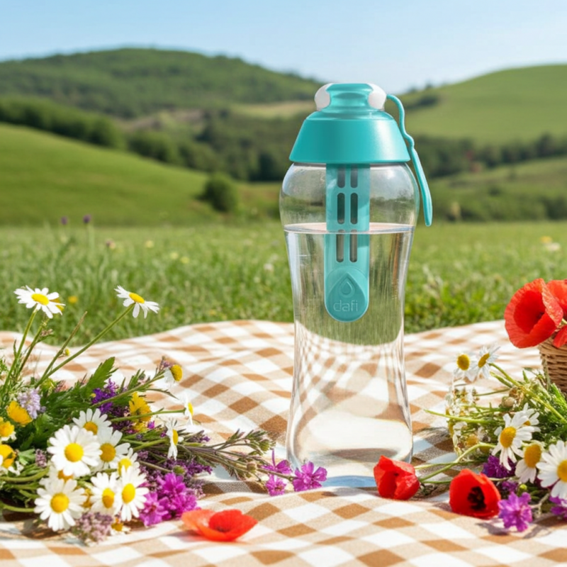 Butelka filtrująca Dafi Soft miętowa 700 ml + dodatkowy filtr Butelka filtrująca Dafi Soft miętowa 700 ml + dodatkowy filtr