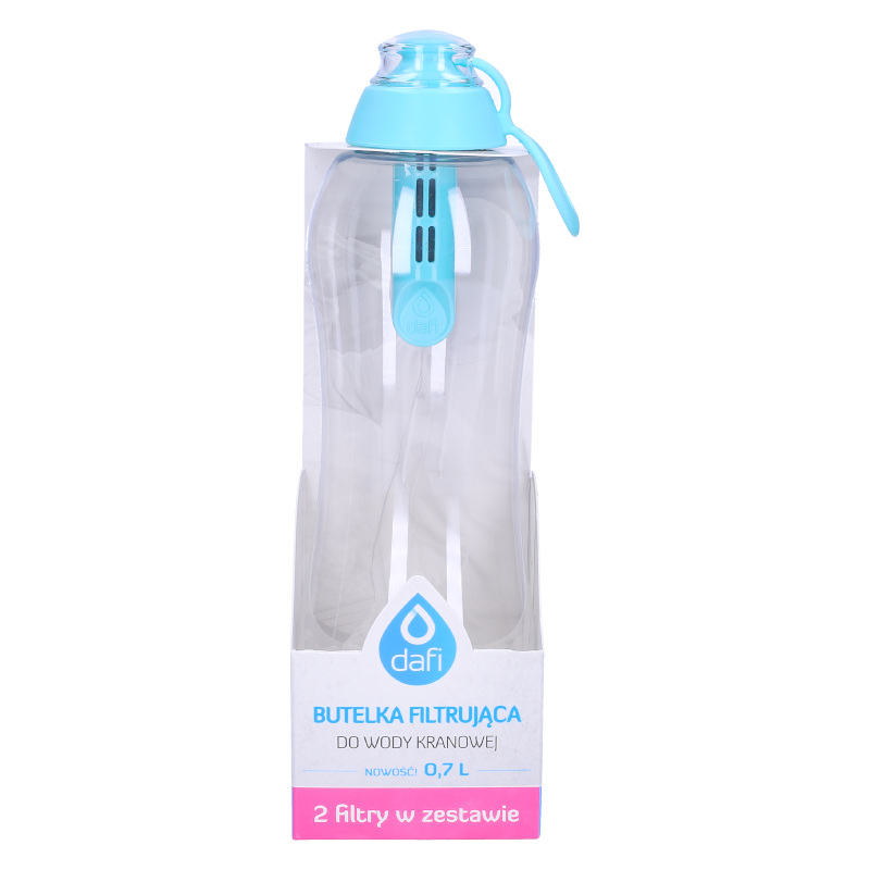 Butelka filtrująca Dafi Soft miętowa 700 ml + dodatkowy filtr Butelka filtrująca Dafi Soft miętowa 700 ml + dodatkowy filtr
