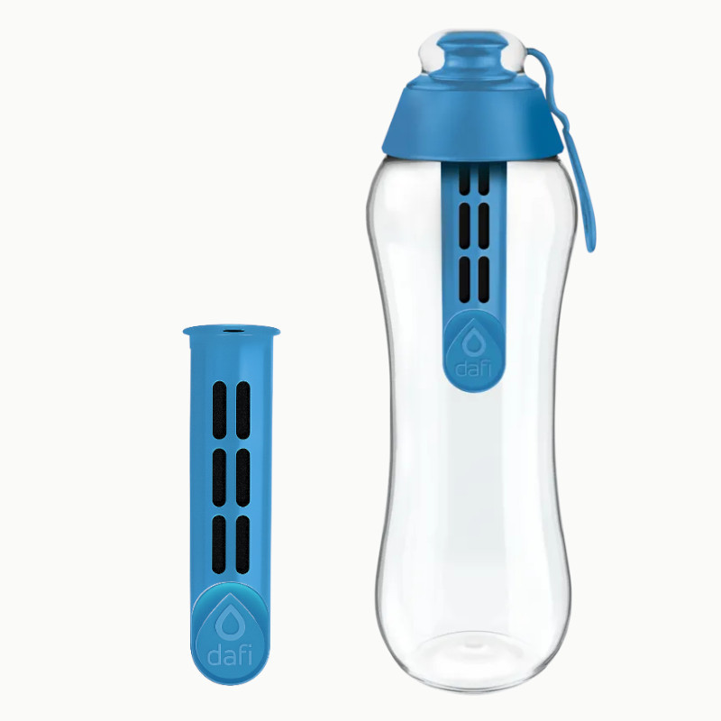 Butelka filtrująca Dafi Soft 500 ml niebieska + dodatkowy filtr w zestawie