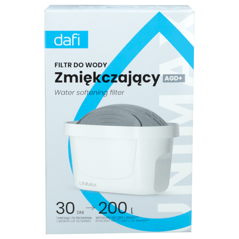 Wkład filtrujący Dafi Unimax AGD+ do dzbanka, zmiękczający do twardej wody