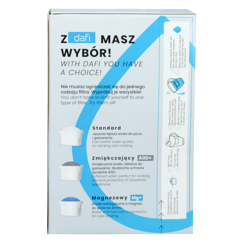 Wkład filtrujący Dafi Unimax AGD+ do dzbanka, zmiękczający do twardej wody