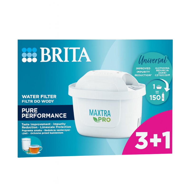 Wkład filtrujący Brita Maxtra Pro Pure Performance do dzbanka 4 szt. Wkład filtrujący Brita Maxtra Pro Pure Performance do dzbanka 4 szt.