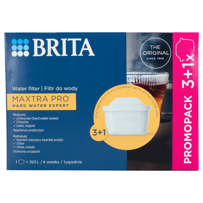 Wkład filtrujący Brita Hard Water Expert do dzbanka, do twardej wody 4 szt.