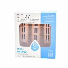 Filtr do butelki Dafi cappuccino - zestaw 3 szt.