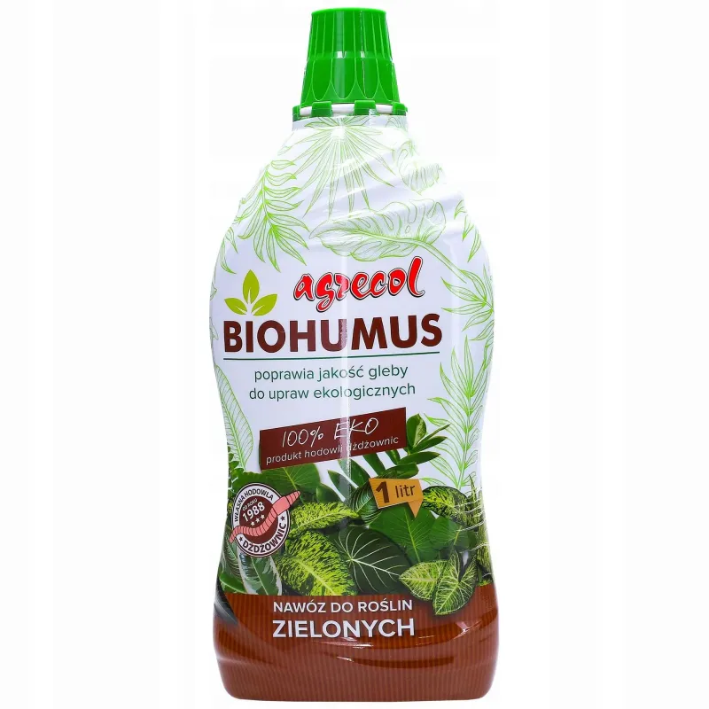 Biohumus naturalny nawóz do roślin zielonych Agrecol 1l