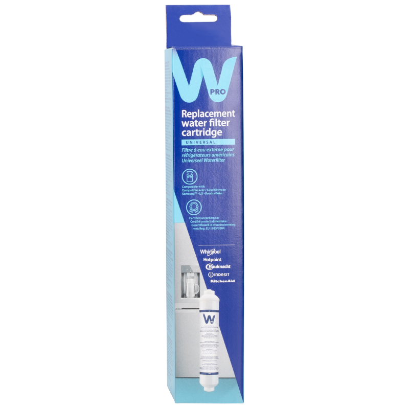 Filtr wody do lodówki (zewnętrzny na wężyk) WPro USC100/1 do lodówek i chłodziarek z kostkarką Filtr wody do lodówki (zewnętrzny na wężyk) WPro USC100/1 do lodówek i chłodziarek z kostkarką