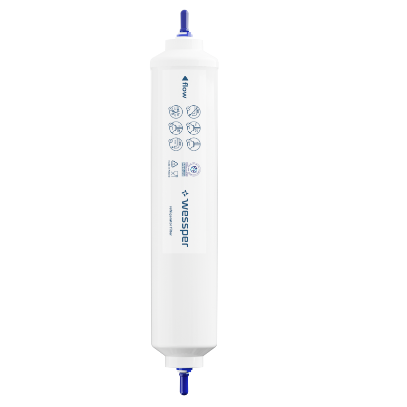 Filtr wody do lodówki (zewnętrzny na wężyk) Wessper Aqua Crystalline kompatybilny z lodówkami Samsung, Bosch, Siemens, LG