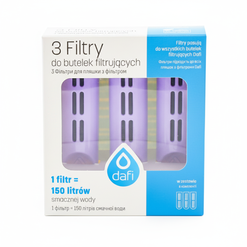 Filtr do butelki Dafi lawenda - zestaw 3 szt.