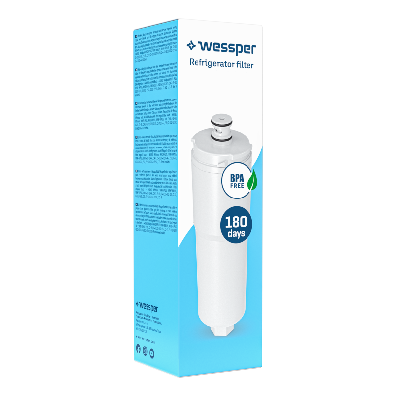 Filtr wody Wessper kompatybilny z lodówkami Bosch, Whirlpool, 3M, Neff, Balay, Gaggenau