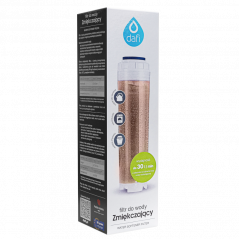 Filtr do wody zmiękczający, przepływowy z żywicą jonowymienną Dafi