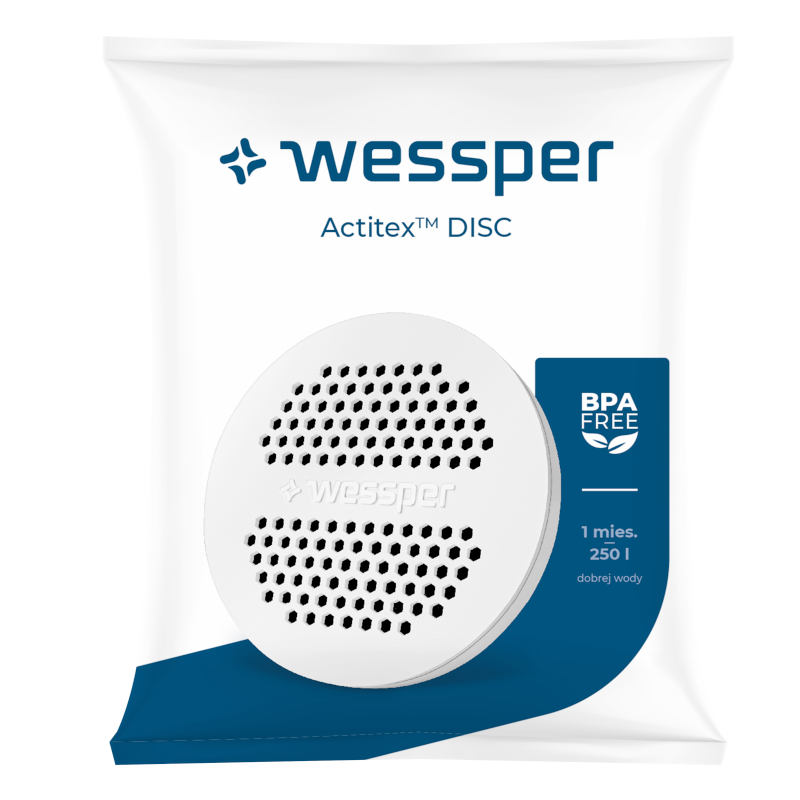 Filtr do butelki Wessper Actitex Disc kompatybilny z butelkami Brita Fill&Go Filtr do butelki Wessper Actitex Disc kompatybilny z butelkami Brita Fill&Go