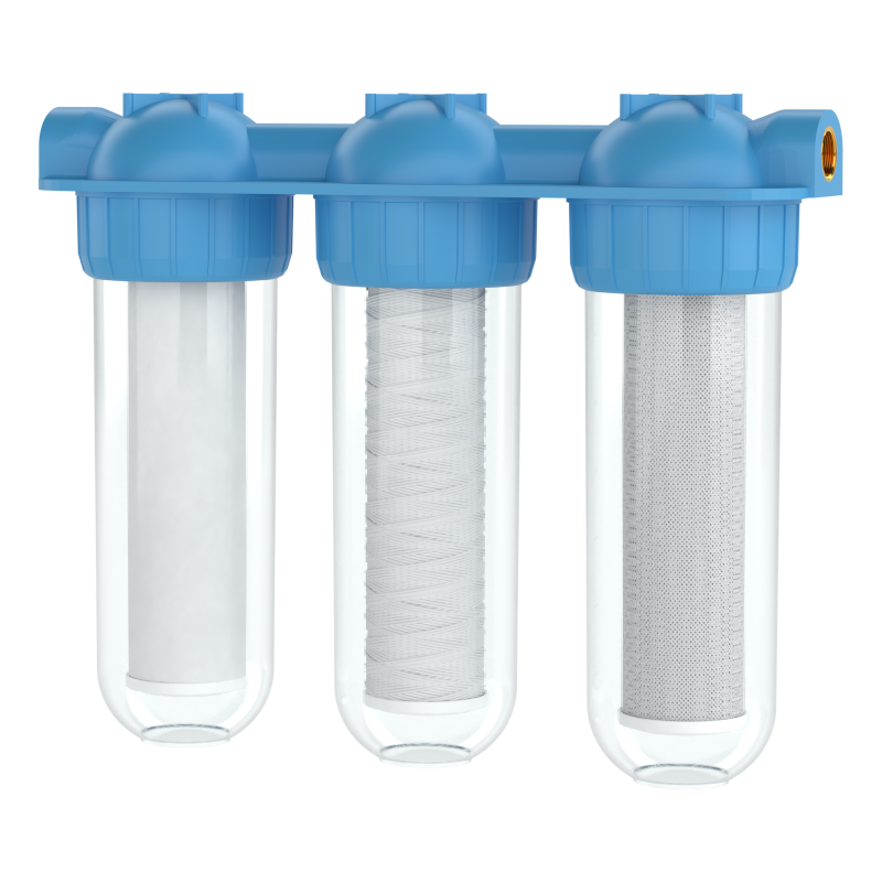 Trójstopniowy system narurowy oczyszczania wody Wessper TripleMax 3/4"