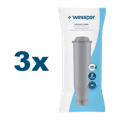 Filtry wody Wessper AquaClaro kompatybilny z ekspresami Krups, Nivona (zamiennik NIRF 700) - 3 szt.
