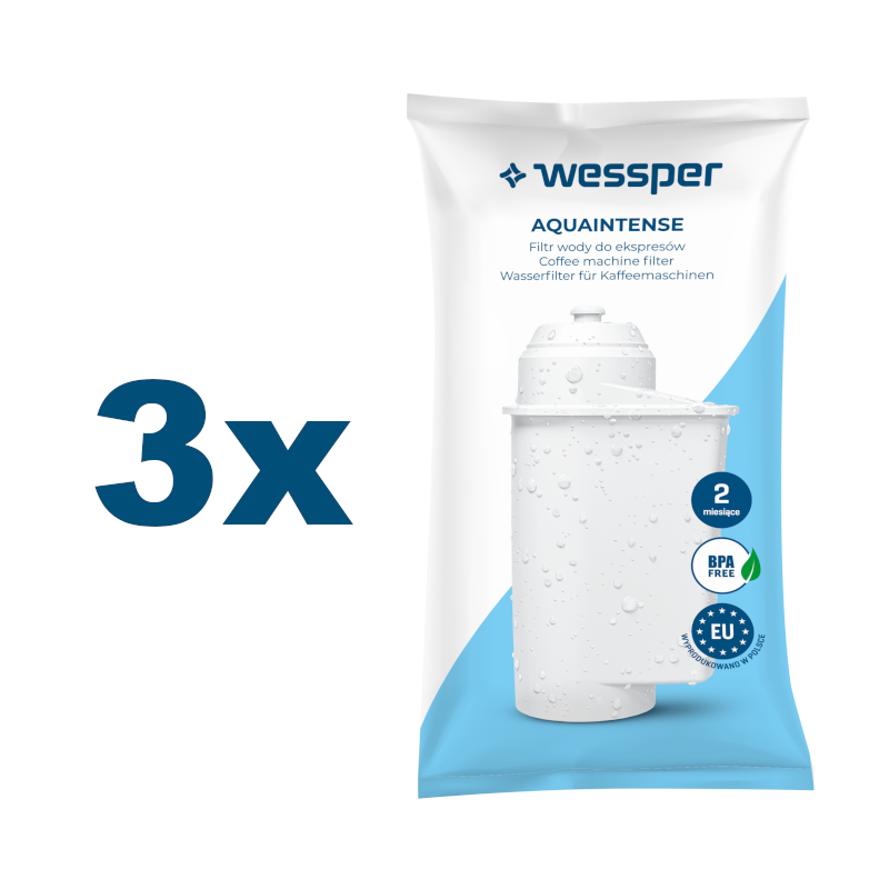 Filtry wody Wessper AquaIntense kompatybilny z ekspresami Siemens - 3 szt.
