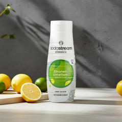 Syrop (koncentrat) limonka i cytryna bez cukru do saturatora SodaStream 440 ml