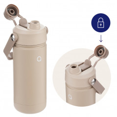Butelka termiczna Aquafloow Therm Bottle ze stali nierdzewnej, beżowa 500 ml