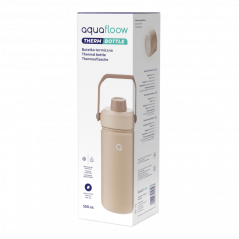 Butelka termiczna Aquafloow Therm Bottle ze stali nierdzewnej, beżowa 500 ml