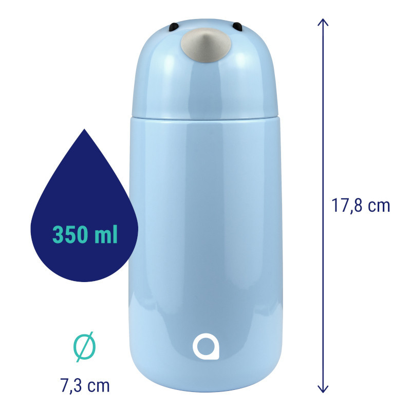 Butelka termiczna dla dzieci Aquafloow Therm Bottle Kids – Gołąb 350 ml Butelka termiczna dla dzieci Aquafloow Therm Bottle Kids – Gołąb 350 ml