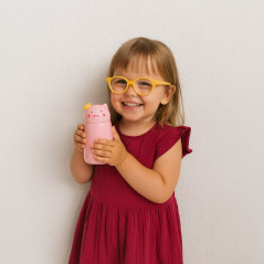 Butelka termiczna dla dzieci Aquafloow Therm Bottle Kids – Świnka 350 ml