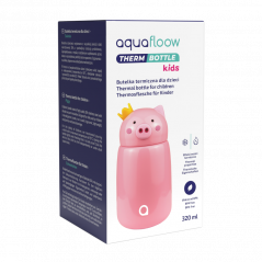 Butelka termiczna dla dzieci Aquafloow Therm Bottle Kids – Świnka 350 ml