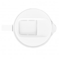 Dzbanek filtrujący szklany Wessper D2 Borosilicate Aquaclassic 3 l biały w zestawie z 2 filtrami Aquaclassic