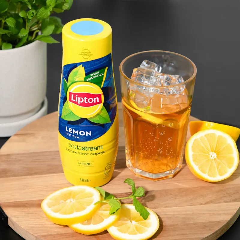 Syrop (koncentrat) Lipton Lemon Ice Tea do saturatora SodaStream 440 ml