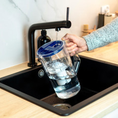 Dzbanek filtrujący Wessper D1 Solid FutureFlow 2,8 l niebieski z filtrem Aquaclassic