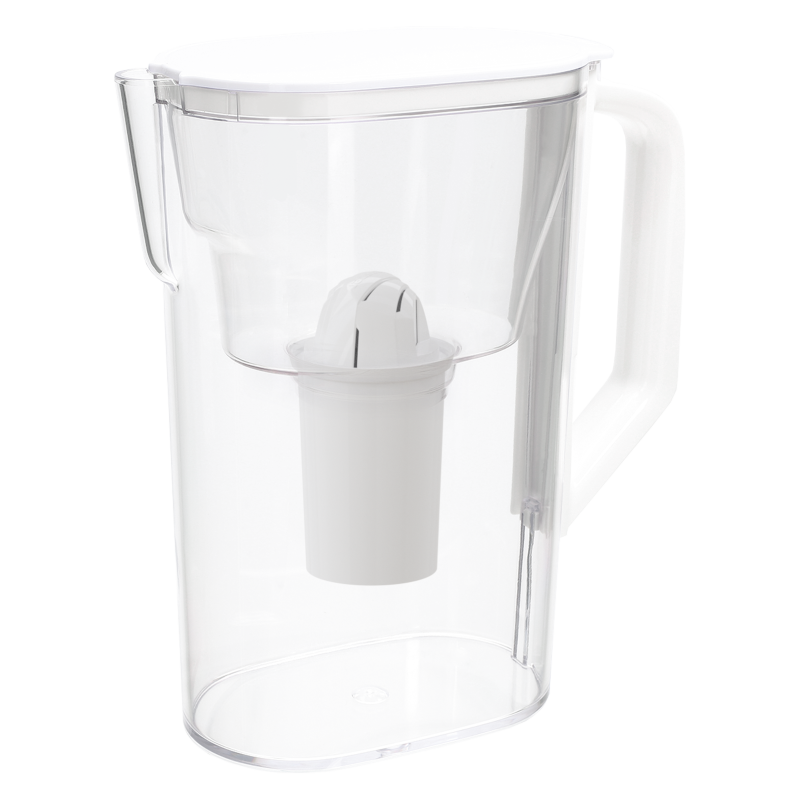 Dzbanek filtrujący Wessper D3 Slim 2,7 l biały z filtrem Aquaclassic w zestawie z 2 filtrami