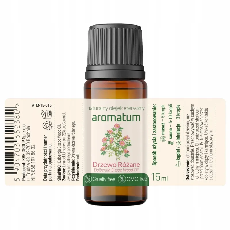 Naturalny olejek eteryczny drzewo różane Aromatum 15 ml