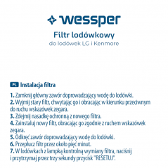 Innowacyjny filtr Wessper do lodówek LG i Kenmore